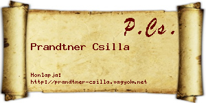 Prandtner Csilla névjegykártya